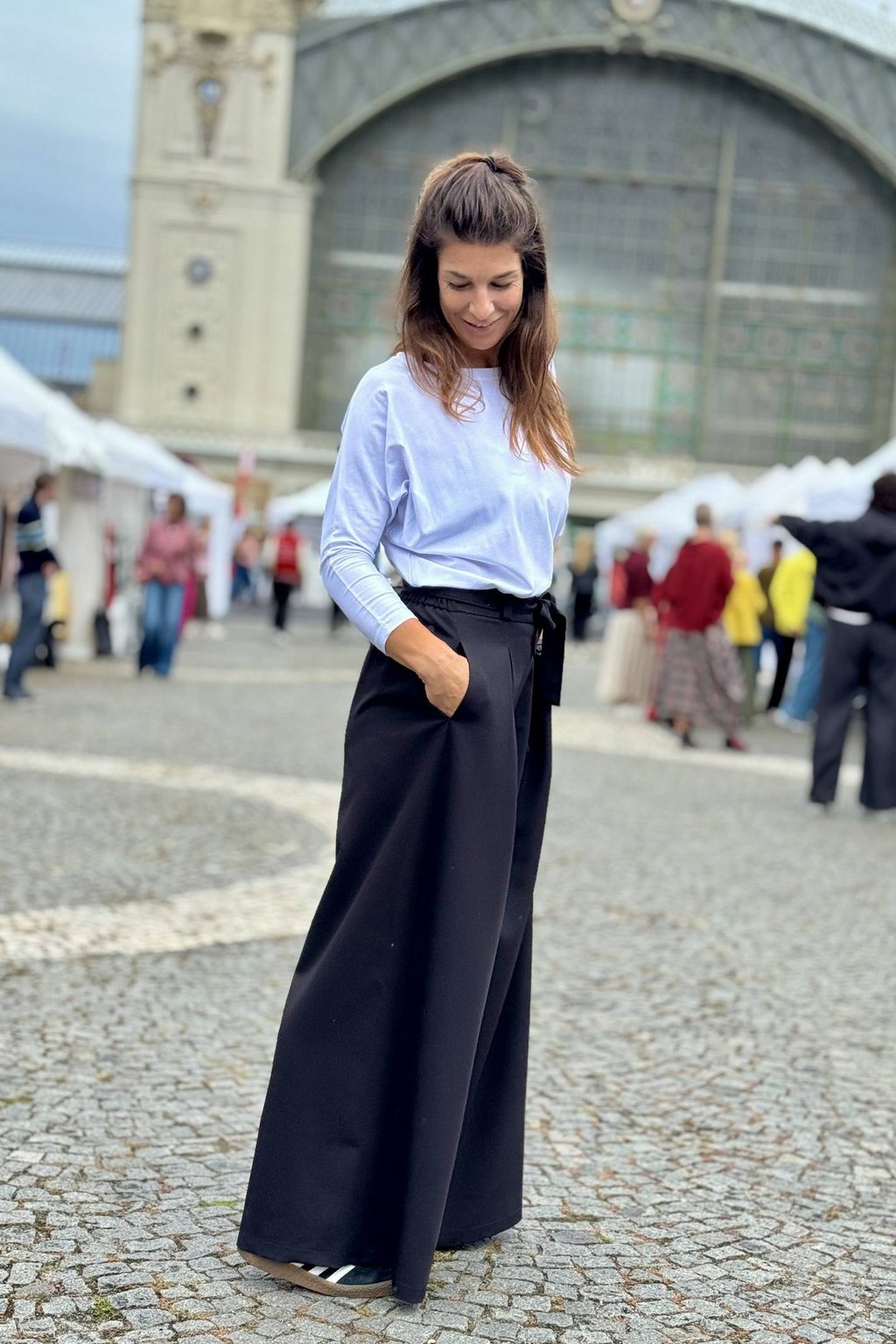 Luxusní extra široké kalhoty Tai