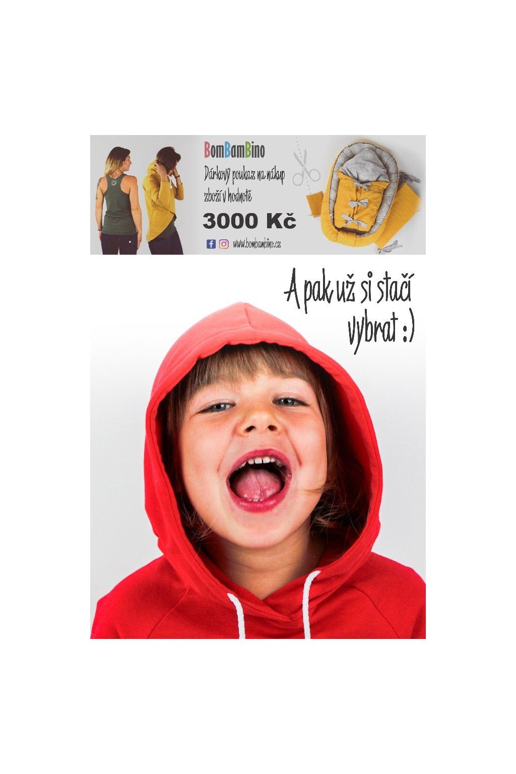 Dárkový poukaz na zboží v hodnotě 3000 Kč