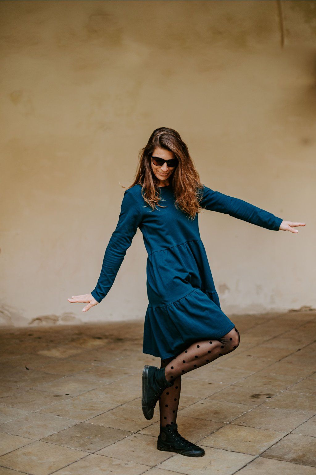 Podzimní nabírané šaty “Freedom”